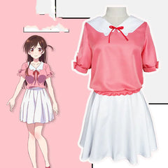 Anime Rental Girlfriend Cosplay Costume Set (Two Pieces)